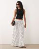 JDY JDY pleated maxi skirt in white polka dots - 1