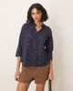 JDY JDY pointelle 3/4 sleeve shirt in dark navy - 1