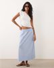 JDY JDY poplin maxi skirt in light blue stripes - 1