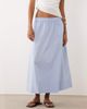 JDY JDY poplin maxi skirt in light blue stripes - 2