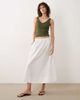 JDY JDY poplin midaxi skirt in white - 1