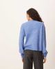 JDY JDY ribbed cardigan with pearl buttons in blue - 4