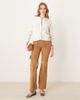 JDY JDY ribbed cardigan with pearl buttons in cream-White - 2