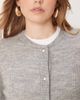 JDY JDY ribbed cardigan with pearl buttons in gray - 2