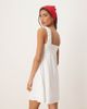 JDY JDY ruched pointelle mini dress in white - 3