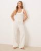 JDY JDY scallop edge knit tank top in white - 3