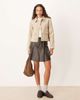 JDY JDY short dressy jacket in beige-Neutral - 2