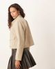 JDY JDY short dressy jacket in beige-Neutral - 4