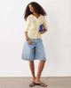 JDY JDY short sleeve crochet cardigan in pale yellow - 2