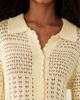 JDY JDY short sleeve crochet cardigan in pale yellow - 3