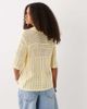 JDY JDY short sleeve crochet cardigan in pale yellow - 4