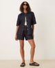 JDY JDY short sleeve shirt in dark blue denim - part of a set - 3