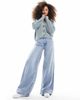 JDY JDY slouchy long sleeve cardigan in sage-Green - 2