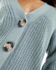 JDY JDY slouchy long sleeve cardigan in sage-Green - 3