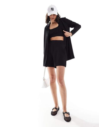 JDY JDY smart Bermuda short in black - part of a set