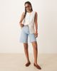 JDY JDY square neck longline vest in white - 2