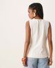 JDY JDY square neck longline vest in white - 3
