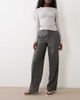 JDY JDY tailored high waist straight leg pants in dark gray - 1