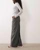 JDY JDY tailored high waist straight leg pants in dark gray - 2