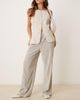JDY JDY textured pinstriped pants in black & white - 1