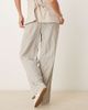 JDY JDY textured pinstriped pants in black & white - 4
