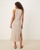 JDY JDY textured sleeveless midaxi dress in stone-Neutral - 2