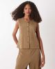 JDY JDY textured vest in light brown - part of a set - 1