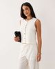 JDY JDY textured vest in white - part of a set - 1