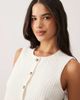 JDY JDY textured vest in white - part of a set - 3