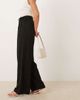 JDY JDY tie detail wide leg pants in black - 3