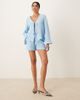 JDY JDY tie front cheesecloth shirt in powder blue - part of a set - 2