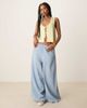 JDY JDY tie front knit tank top in buttermilk yellow - 2
