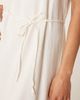 JDY JDY tie waist linen blend maxi dress in white - 4