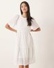 JDY JDY tiered eyelet mini dress in white - 2
