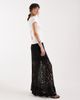 JDY JDY tiered lace maxi skirt with lining in black - 1