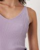 JDY JDY V-neck knit tank top in lilac-Purple - 4