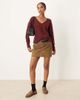 JDY JDY v-neck sweater in burgundy-Red - 3