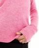 JDY JDY v neck long sleeve knit sweater in pink - 3