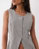 JDY JDY vest in brown gingham - part of a set - 3