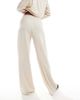JDY JDY wide leg linen mix pants in stone - part of a set-Neutral - 4