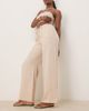 JDY JDY wide leg pants in beige stripes-Neutral - 1