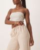 JDY JDY wide leg pants in beige stripes-Neutral - 2