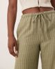 JDY JDY wide leg pants in green stripes - 2