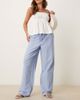 JDY JDY wide leg pants in light blue stripes - 1