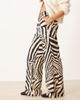JDY JDY wide leg pants in zebra print-Black - 2