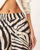 JDY JDY wide leg pants in zebra print-Black - 3