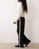JDY JDY wide leg pants with side stripe in black - 1