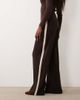 JDY JDY wide leg pants with side stripe in brown - 3
