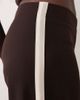 JDY JDY wide leg pants with side stripe in brown - 4