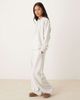 JDY JDY wide leg sweatpants in light gray - part of a set-Neutral - 3